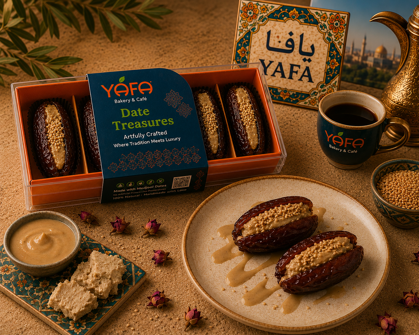 Sesame Halva Dates