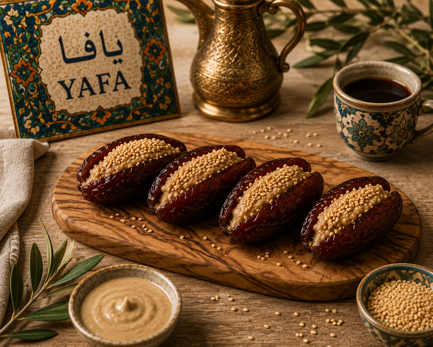 Sesame Halva Dates